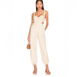 Elegant Cream Jumpsuit